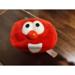Vintage 1998 Veggies Tales Bob The Tomato Plush And Bean Bag Toy Big Idea
